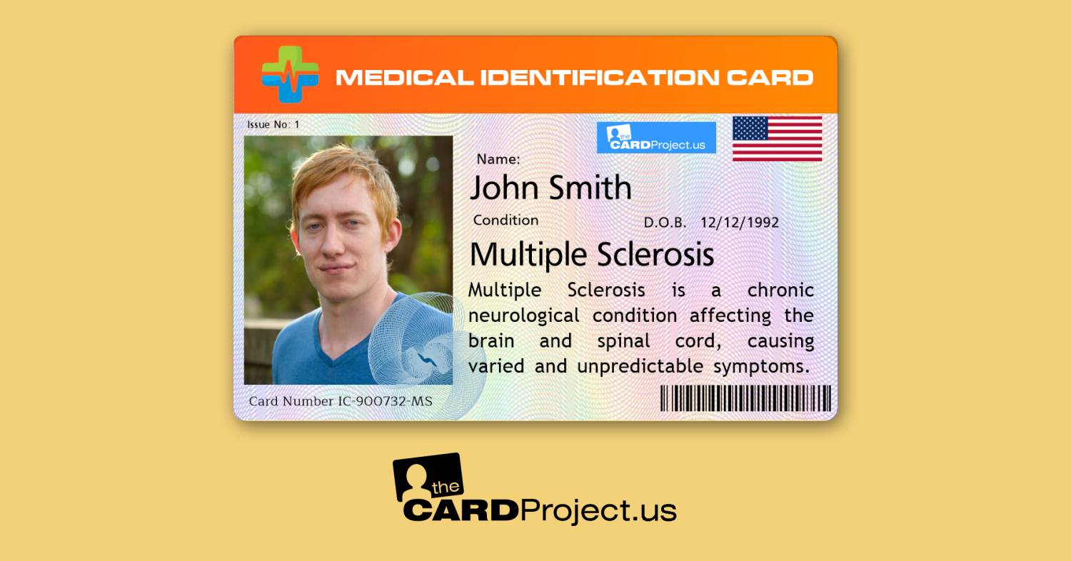 Multiple Sclerosis Premium Medical Card (FRONT)